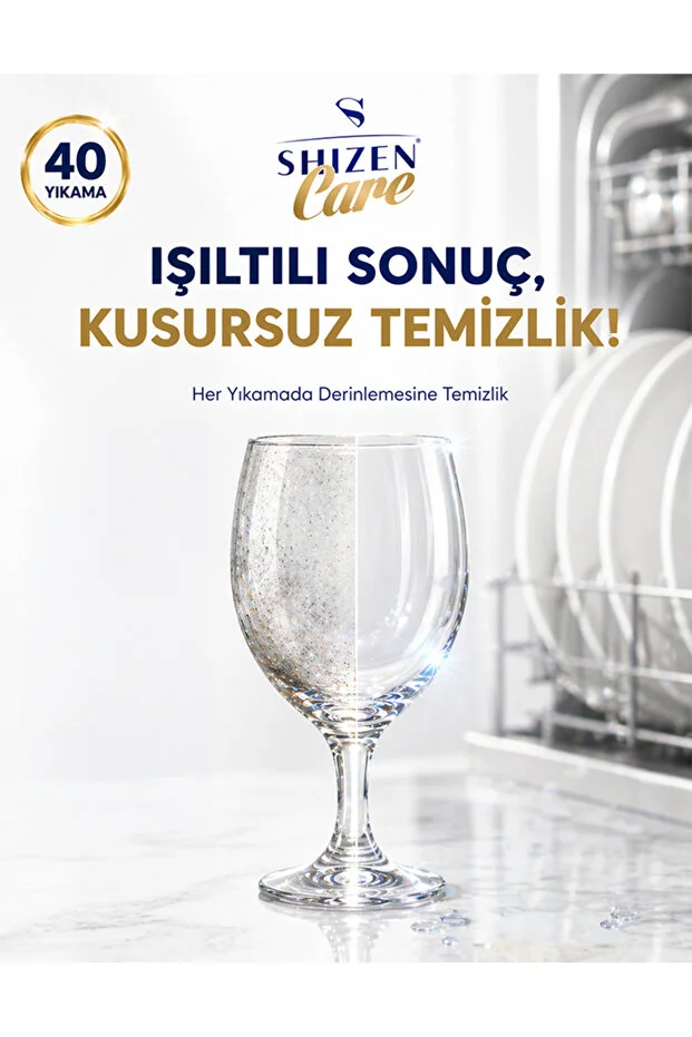 Care CleanX 40’Lı Bulaşık Makinesi Tableti (40Tablet) Hepsi Bir Arada Güçlü Temizlik