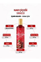Shizen Nar Çiçeği Sirkesi 330 ml Doğal Fermente Hibiskus Pancar İçerikli Bitkisel Sirke