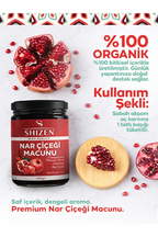 Shizen Nar Çiçeği Macunu 240g Bitkisel Karışım Hibiskus Pancar İçerikli Doğal Macun