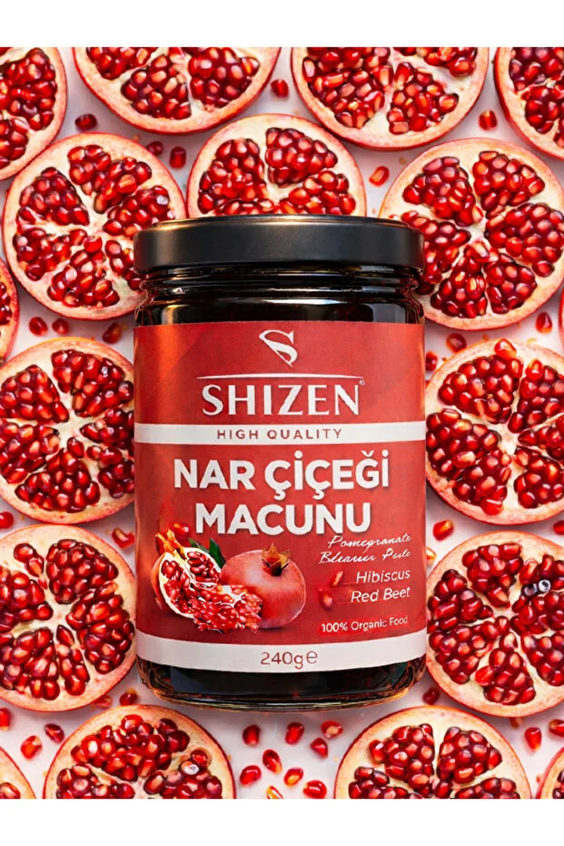 Shizen Nar Çiçeği Macunu 240g Bitkisel Karışım Hibiskus Pancar İçerikli Doğal Macun