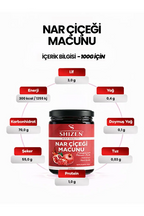 Shizen Nar Çiçeği Macunu 240g Bitkisel Karışım Hibiskus Pancar İçerikli Doğal Macun