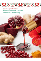 Shizen Nar Çiçeği Sirkesi 330 ml Doğal Fermente Hibiskus Pancar İçerikli Bitkisel Sirke